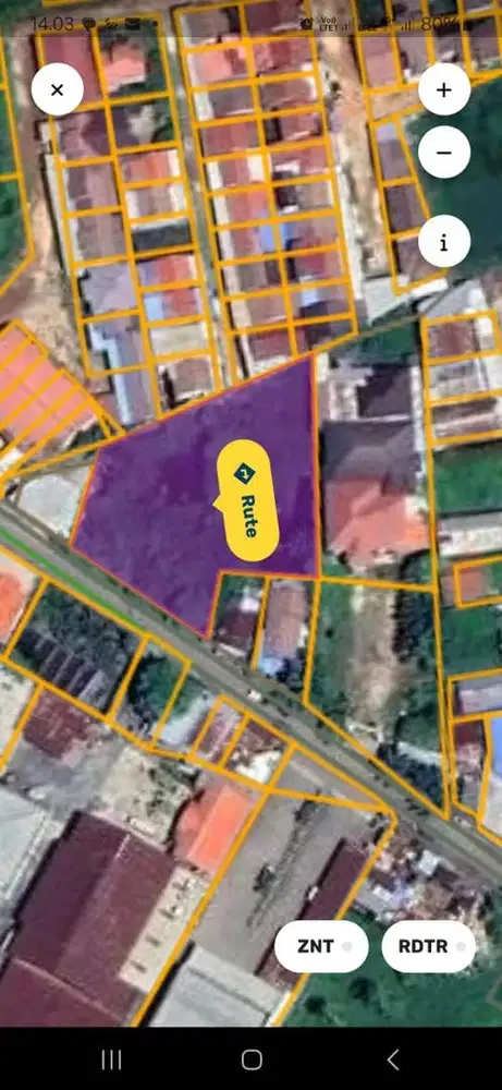 dijual tanah di pinggir jalan lingkar basirih