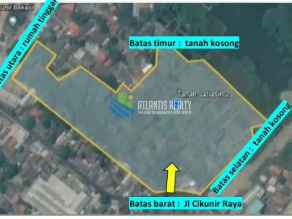 DIJUAL TANAH KAVLING KOMERSIAL DI JATIASIH, CIKUNIR RAYA BEKASI JAWA BARAT