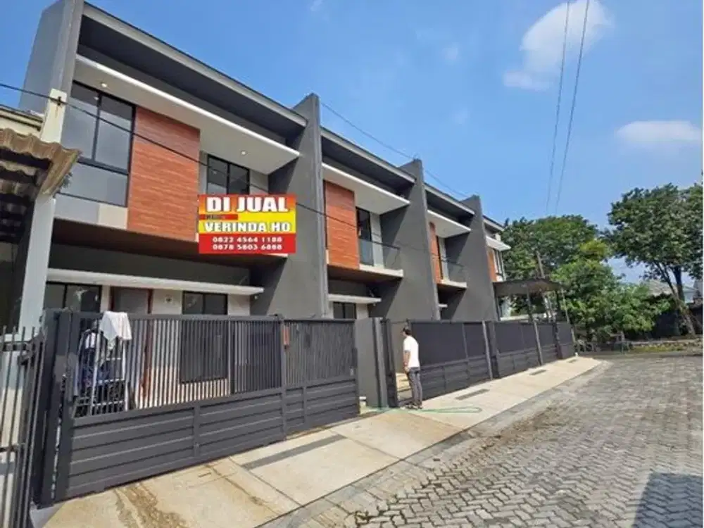 DIJUAL RUMAH BARU GRESS MINIMALIS BERKUALITAS PANJANG JIWO PERMAI KOMPLEK PERUMAHAN ELITE SURABAYA SELATAN