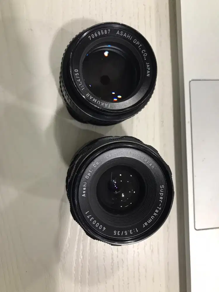 Jual lensa manual SMC dan Super takumar 50mm dan 35 mm