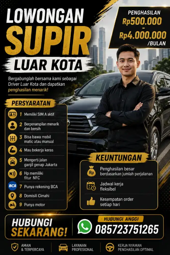 Lowongan kerja supir