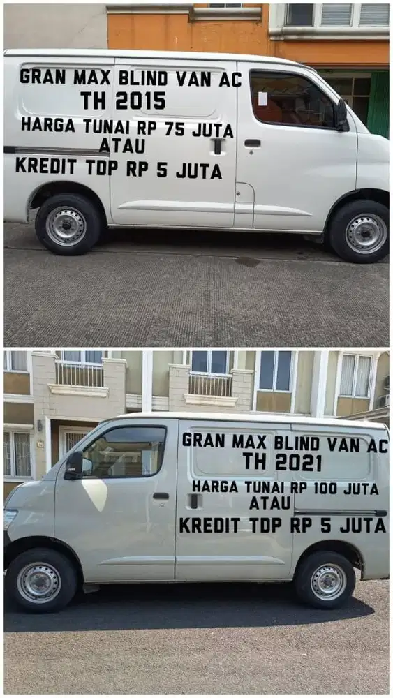 Daihatsu grandmax blindvan Ac th 2021,tunai100 jt, kredit dp 5 juta,