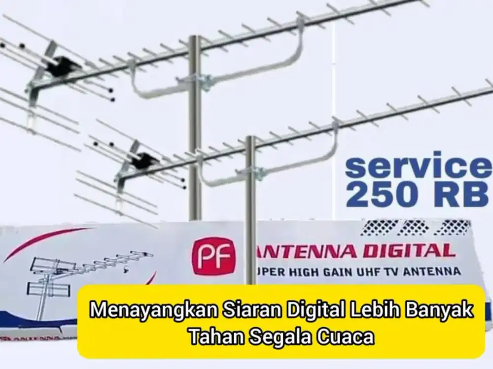 Teknisi Ahli Pasang Signal Antena TV Android Smart TV Digital