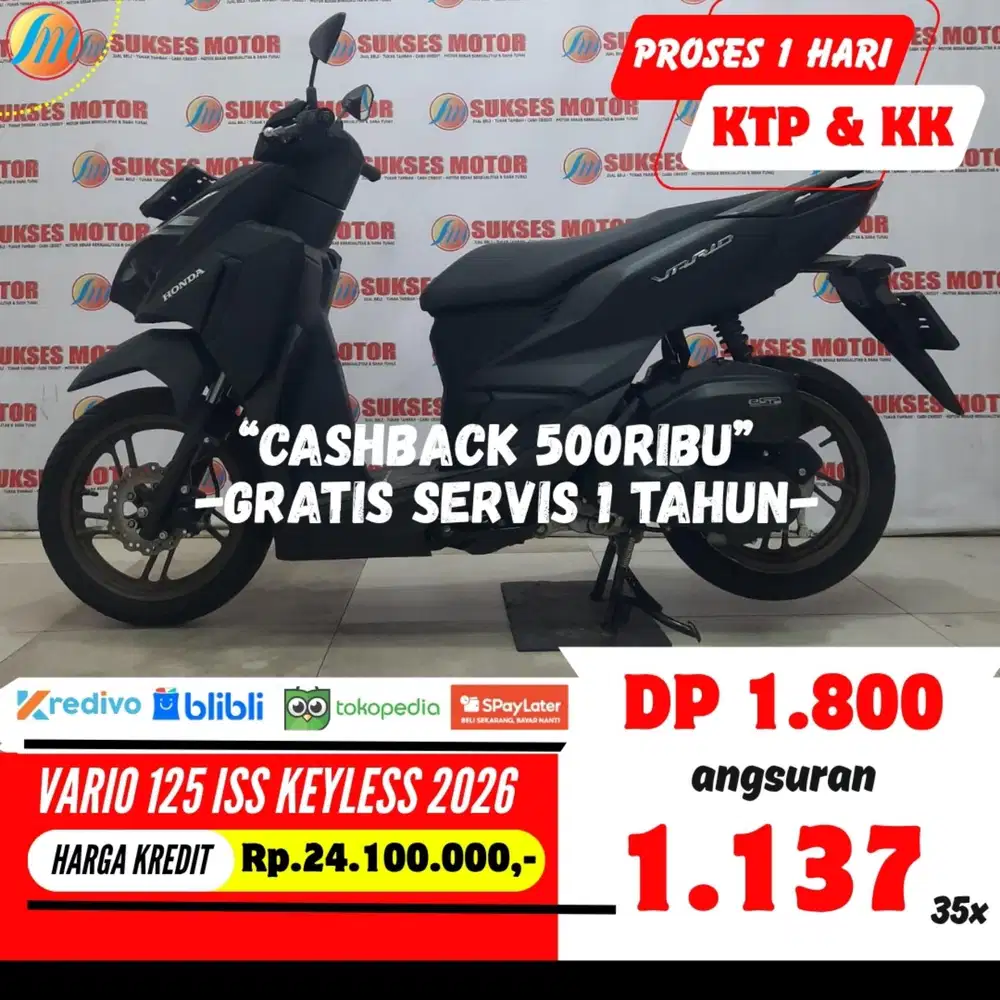 DP CUMA 1,8JUTA HONDA VARO 125 ISS KEYLESS 2026 SEKEN ANGSURAN RINGAN