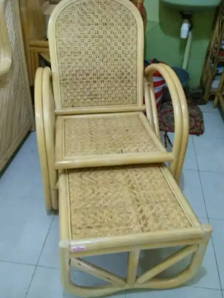 Kursi Rotan Sandaran