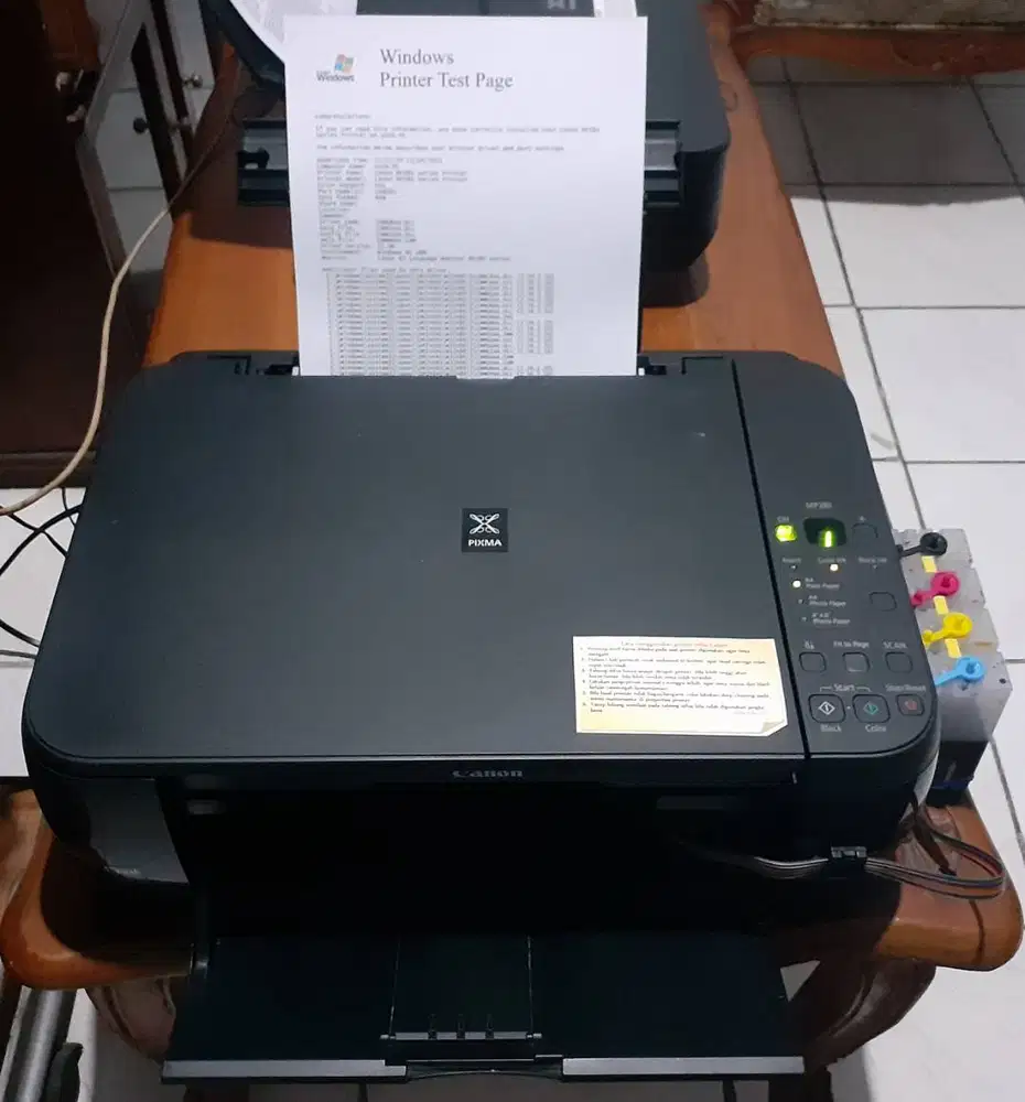 Printer Canon Pixma MP287 all in one infus sistem siap pakai