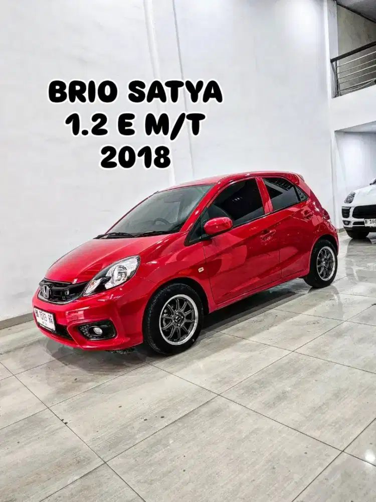(TDP 12JT) BRIO 1.2 E Manual 2018 / 2019 merah honda satya agya