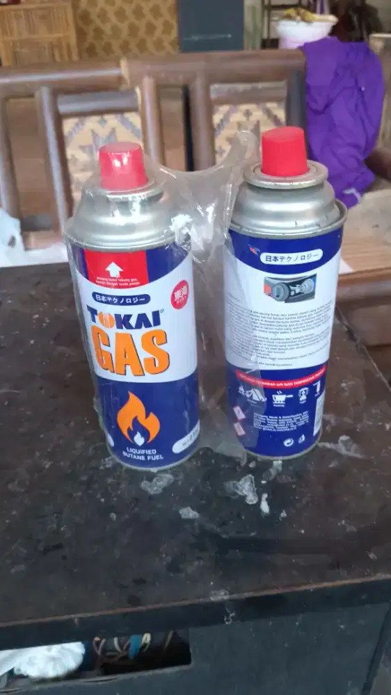 2 botol gas portable masih baru, belum pernah dipakai