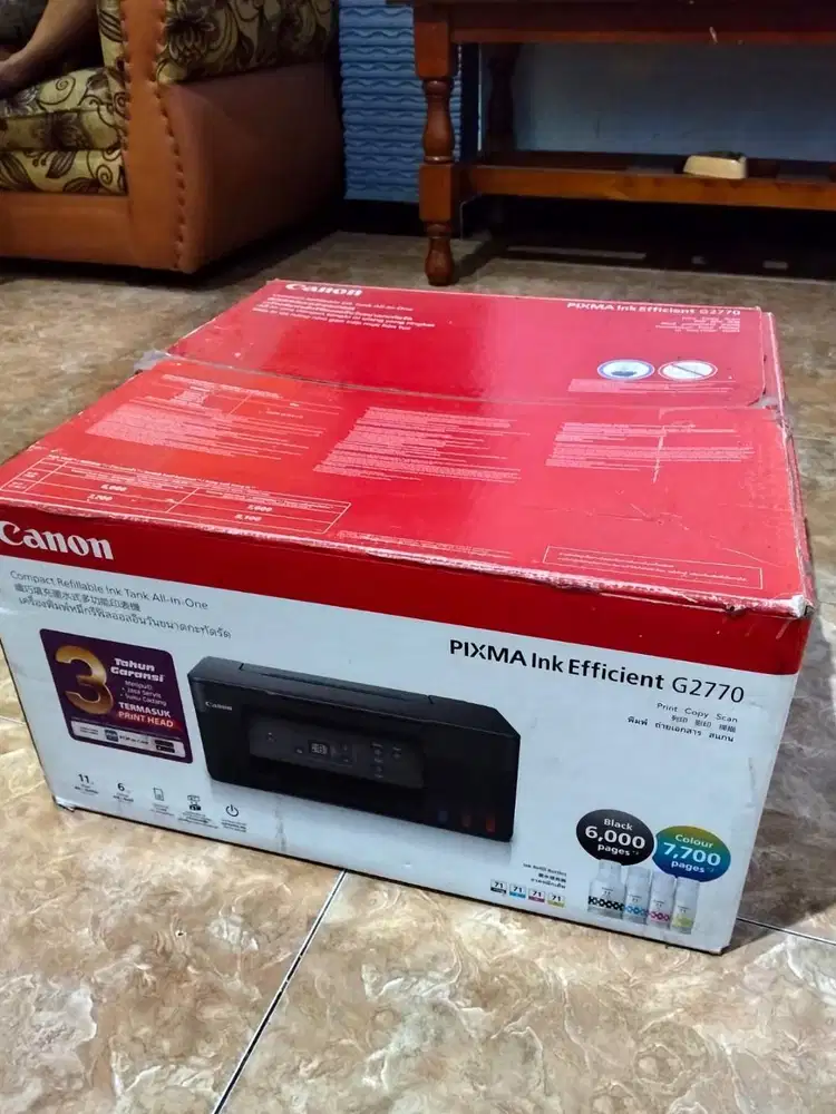 Canon PIXMA G2770 G 2770 Fullset Mulus Garansi Resmi Masih Panjang