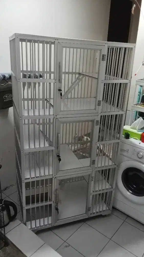 Kandang Alumunium 3 Tingkat / Kamar