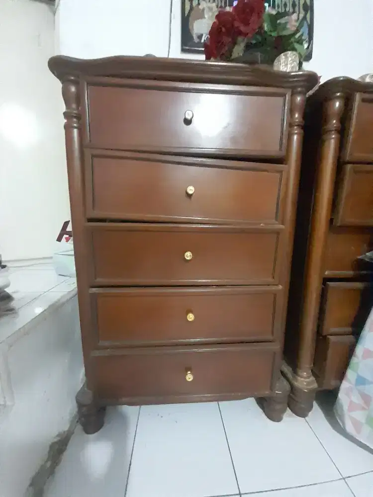 Lemari Rak 5 Susun Kayu Jati Second