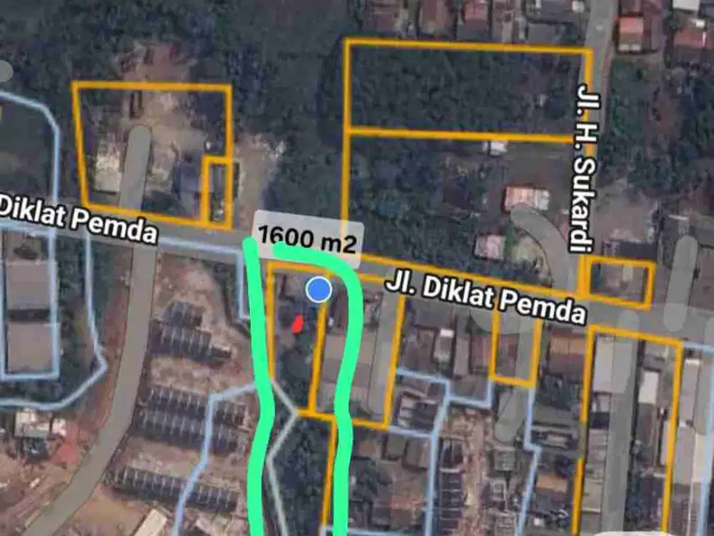 Dijual Tanah Luas 1.600m2 Jl. Diklat Pemda Kelapa Dua Tangerang