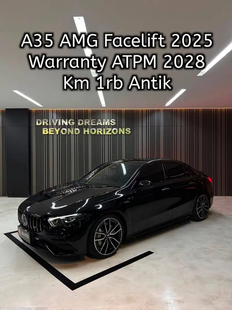 Mercedes Benz A35 AMG Sedan 2025 Hitam Mercy Km1rb B1891SAT Nik 2024