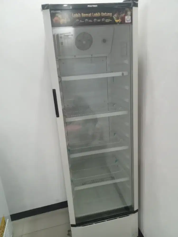 Jual showcase Polytron 5rak second