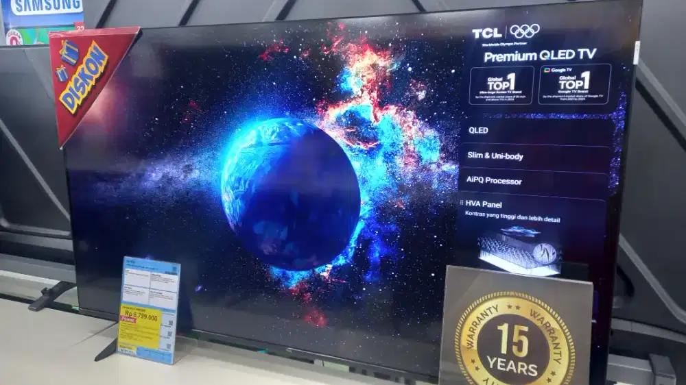 PROMO CICILAN BUNGA 0% HOME CREDIT ( TCL 4K Qled Pro Google TV 50 )