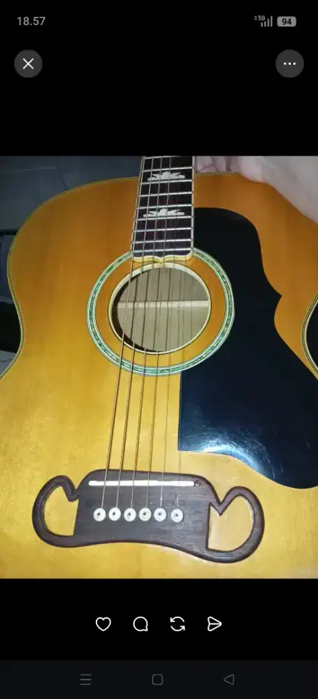 Dijual Gitar Akustik Elektrik Headstock Gibson