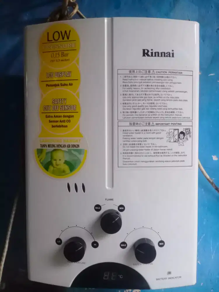Water heater merek rinnai