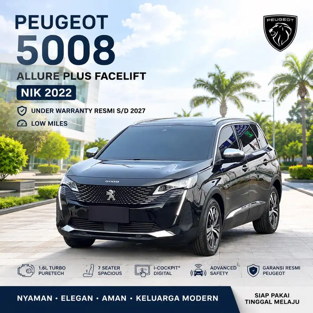 Peugeot 5008 Facelift Allure Plus 2022 Warranty Low Miles Like New