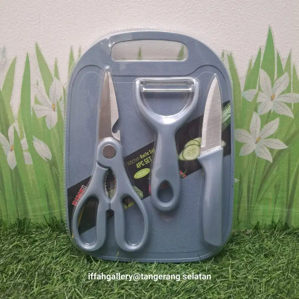Kitchen Knife Set Isi 4 Pcs Siap Pakai