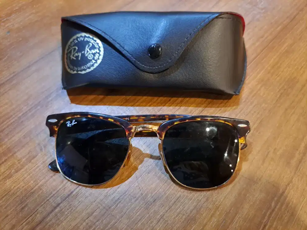 Kacamata ray ban clubmaster rb5154 lapis emas
