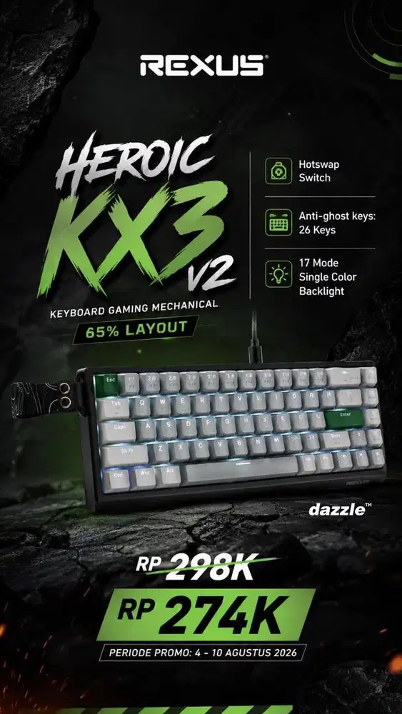 Heroic KX3 Keyboard Gaming Mechanical
