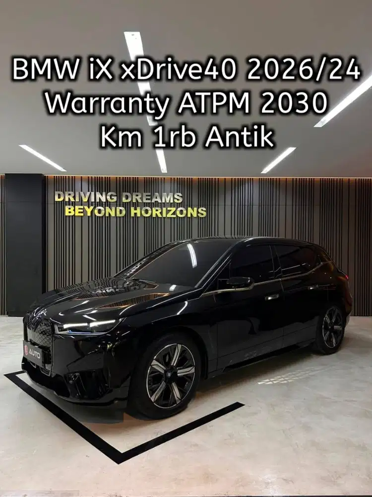 BMW iX EV xDrive40 AT 2026 Hitam Km1rb Nik 2024 B1704JNS