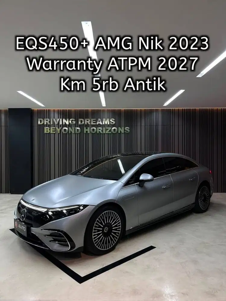 Mercedes-Benz EQS450+ AMG Line Sedan EV 2023 Abu-abu Km5rb Mercy B1079