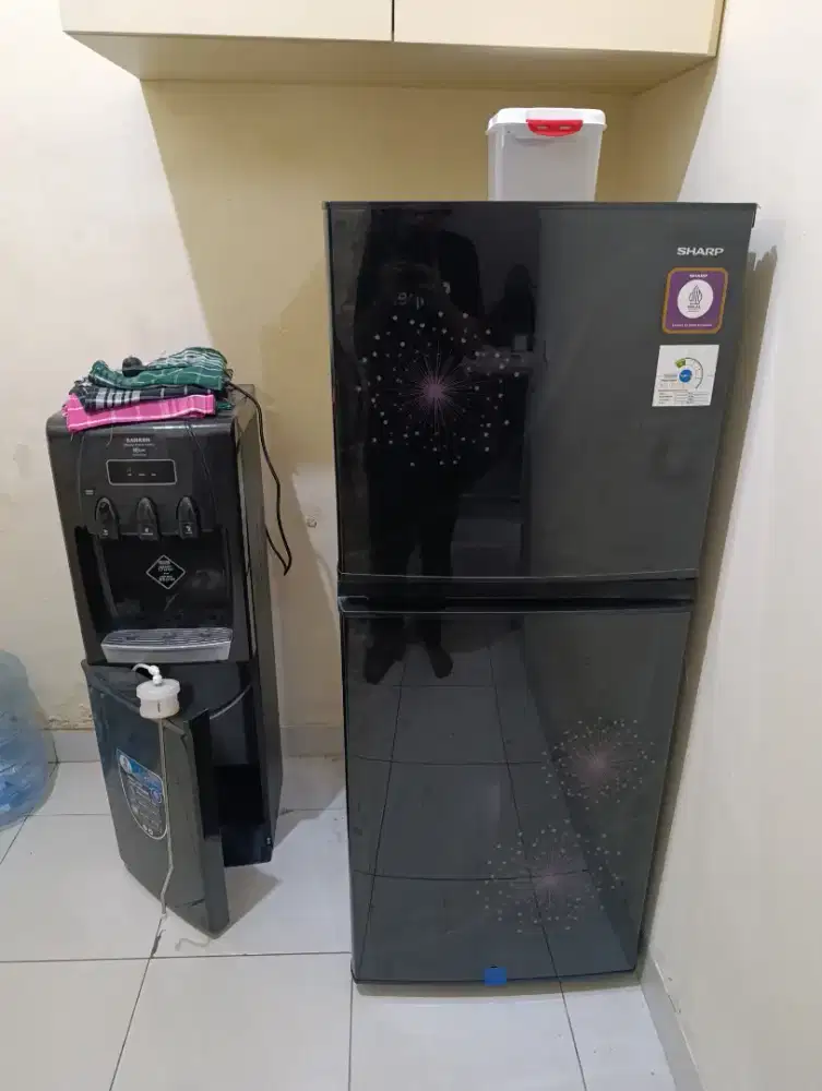 Jual Murah Kulkas 2 pintu + Dispenser nego sampe jadi