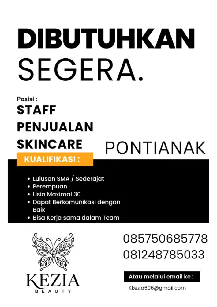 Lowongan Staff Penjualan