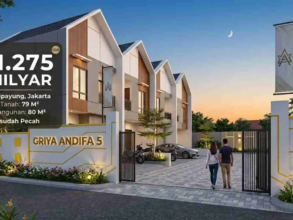 RUMAH MEWAH SIAP HUNI 2 LANTAI DI CIPAYUNG JAKARTA TIMUR, HARGA ISTIMEWA