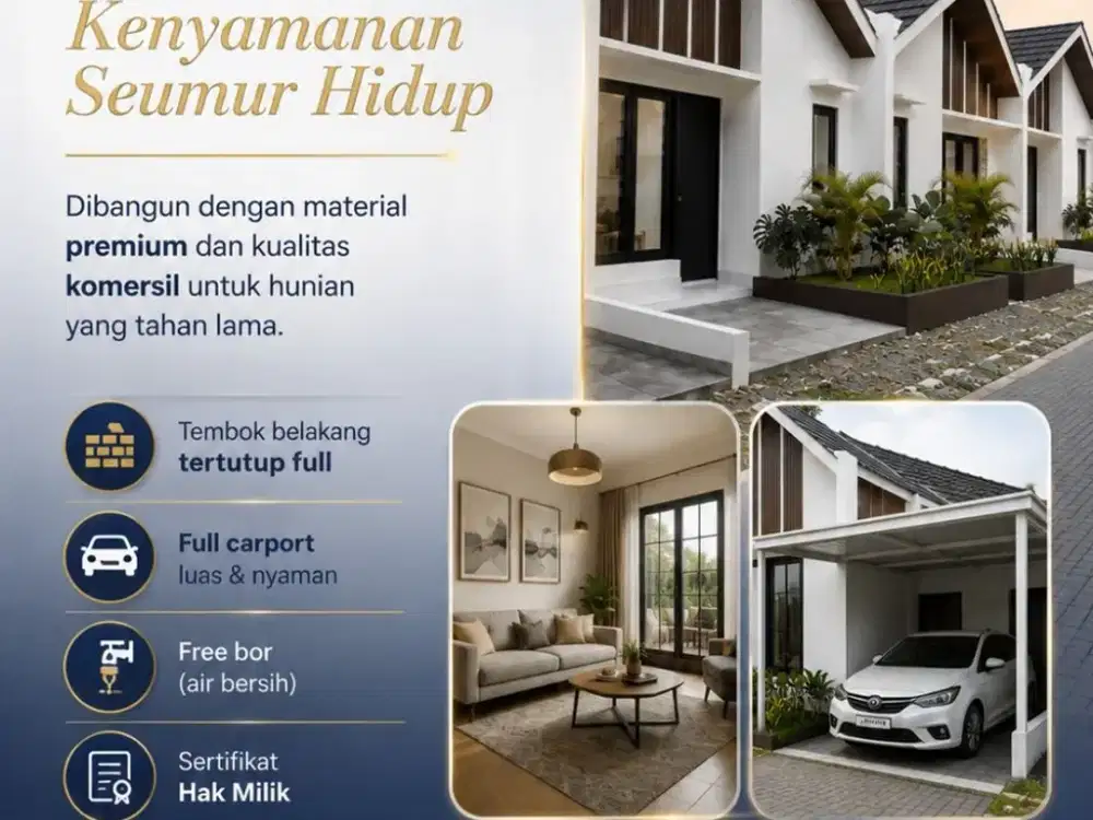 Rumah siap huni tanpa Uang Muka