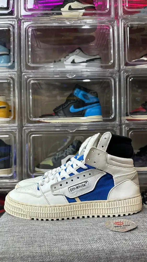 OFF WHITE 3.0 OFF COURT SNEAKERS WHITE NAVY BLUE