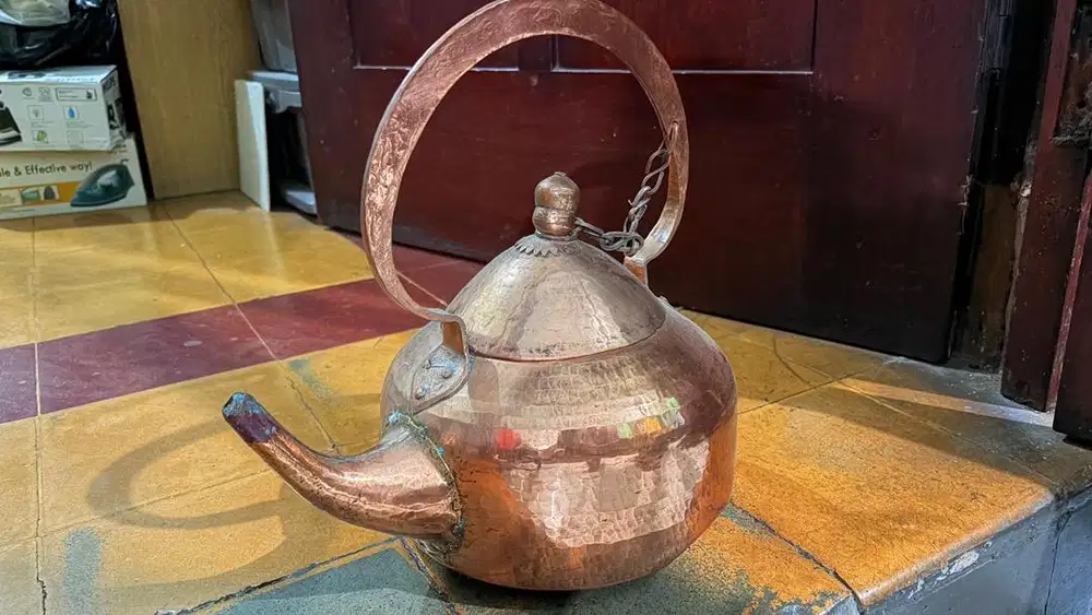 Teko Ceret Kettle Tembaga Antik