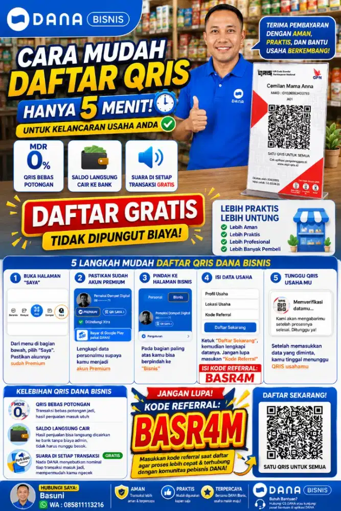 QRIS USAHA Daftar gratis