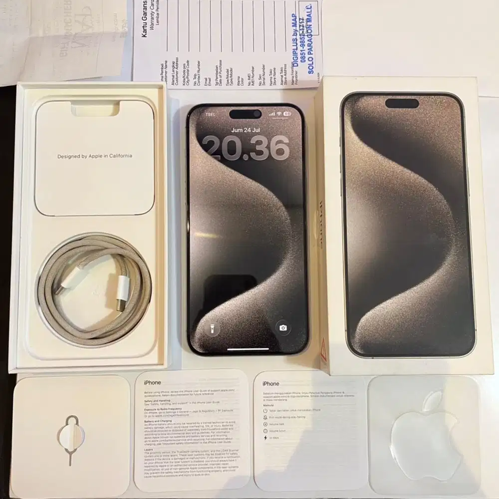 iPhone 15 Pro Max Natural Titanium 256GB Ex iBox Resmi
