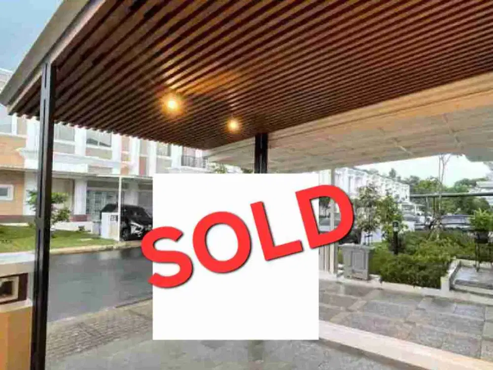 SOLD!!RUMAH FULL FURNISHED Extra Taman untuk penghijauan.Harga Terbaik.