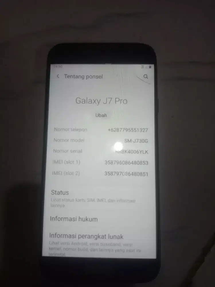 Samsung J7pro ram 3/32.nfc sidik jari on