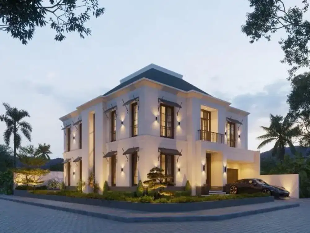 Rumah Baru dijual Posisi Hoek, Model American classic di PESANGGRAHAN PETUKANGAN SELATAN