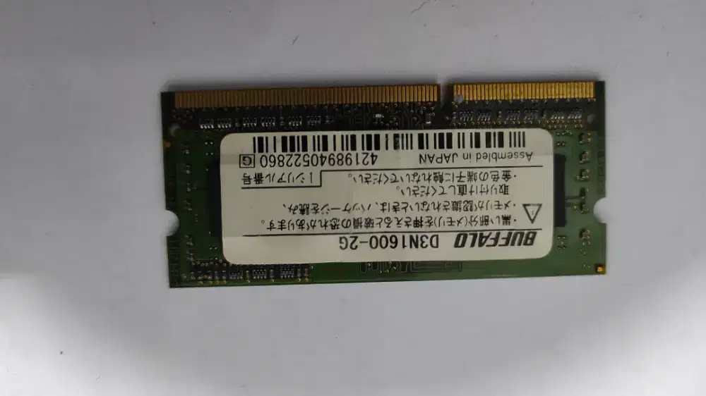 RAM Laptop DDR3 2GB 1600MHz Buffalo Original Normal