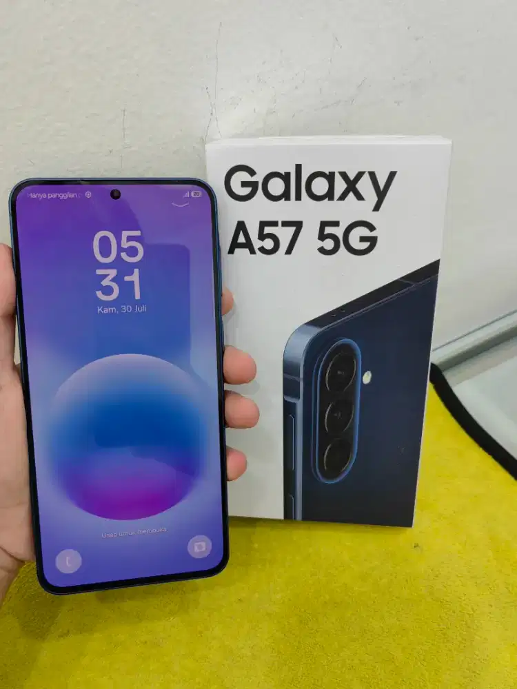 Samsung A57 5G 8/128 Fulset ori resmi sein likenew