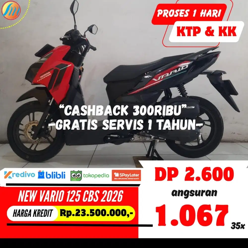 HONDA NEW VARIO 125 CBS 2026 SEKEN BISA KREDIT MURAH ANGSURAN RINGAN