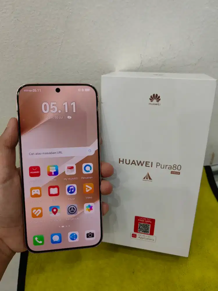 Huawei Pura 80 12/256 Fulset ori resmi no minu
