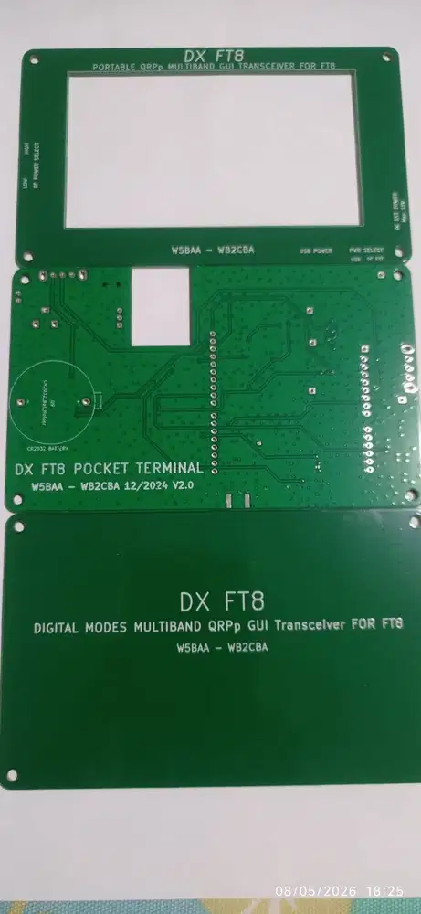 DX FT8 A MULTIBAND FT8 DIGITAL MODE 7 BANDS  TRANSCEIVER PCB by WB2CBA