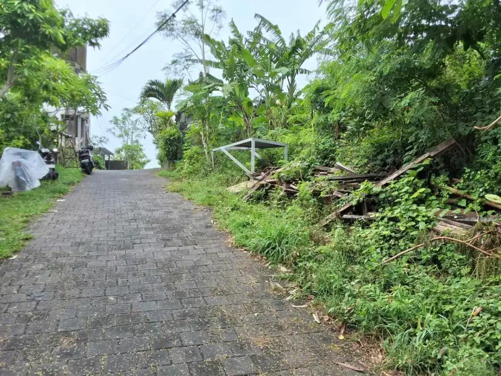 Sebidang tanah dengan luasan 12are berlokasi di kawasan Bali Kencana cocok untuk villa.