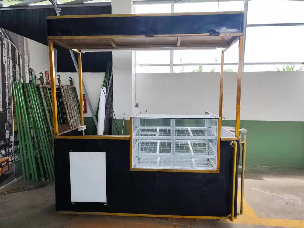 BOOTH GEROBAK USAHA DESAIN ISTIMEWA MEWAH KONDISI BARU