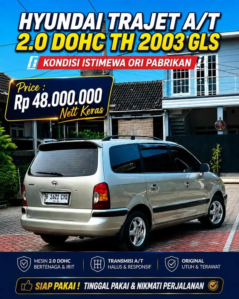 98% ORI Hyundai Trajet 2.0 A/T Tipe GLS