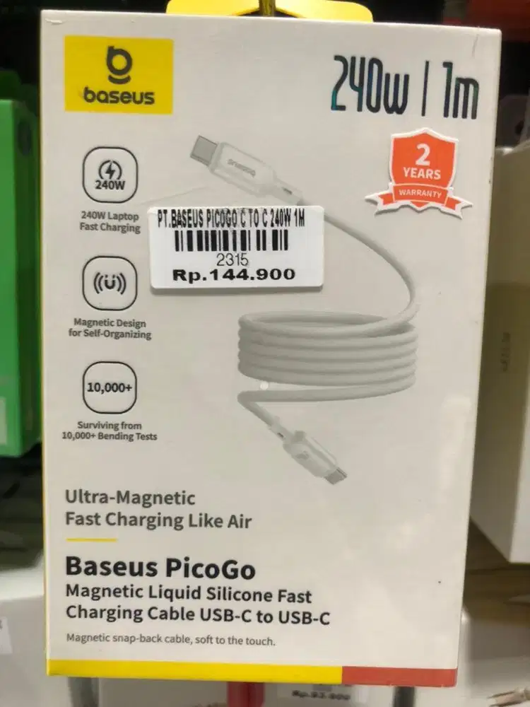 PT BASEUS PICOGO C TO 240W 1M | ATLANTIS DAHSYAT