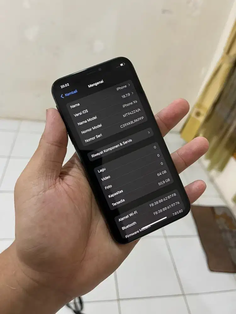 Iphone xs 64 inter all kartu