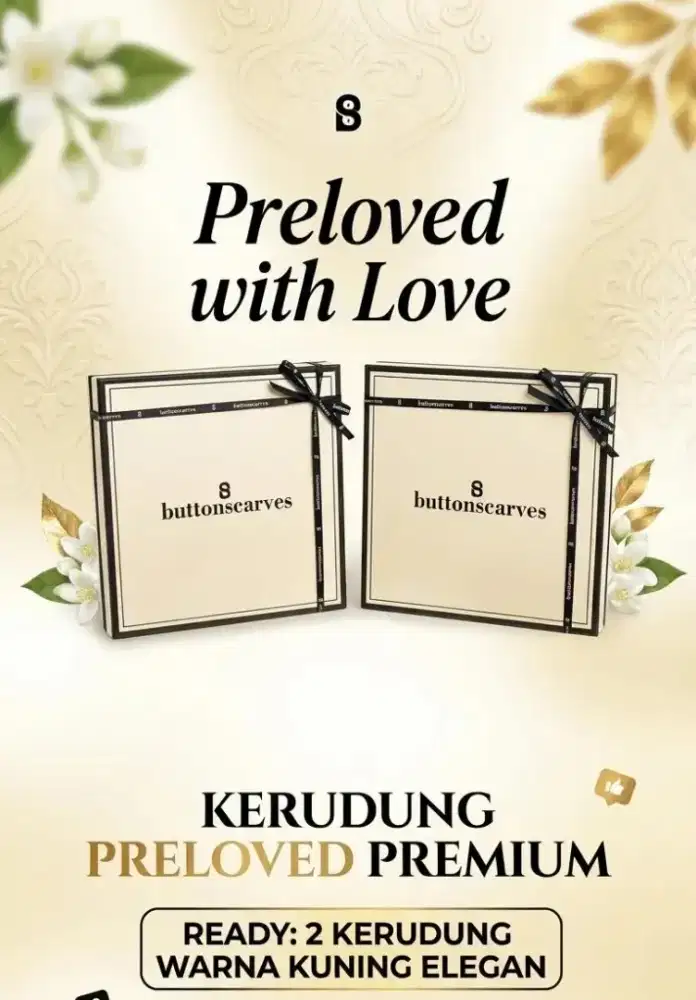 KERUDUNG BUTTON SCARVES 2 BOX