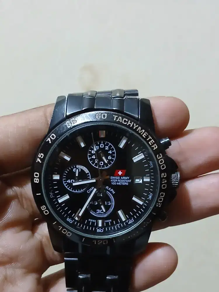 jam tangan swis army chronograph